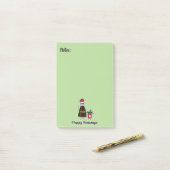 Soy Sauce Bottle Packet kind, kerstman Post-it® Notes (Op bureau)