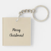 Soy Sauce Bottle Packet kind Kerstman Sleutelhanger (Achterkant)