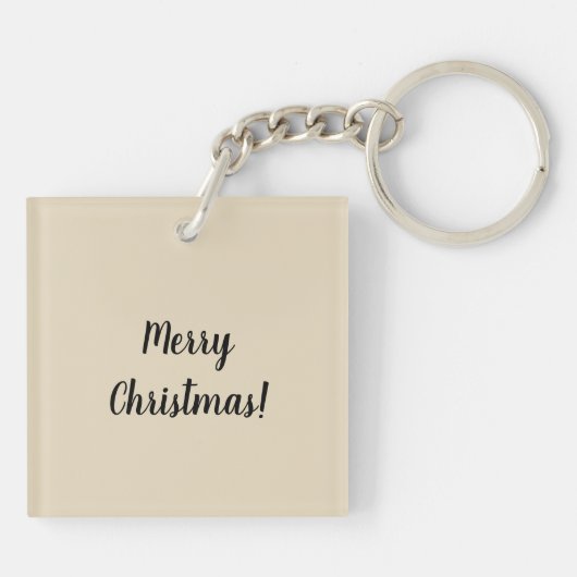 Soy Sauce Bottle Packet kind Kerstman Sleutelhanger (Achterkant)