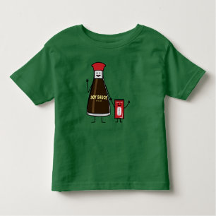 Soy Sauce Bottle Packet kind kindkruis Aziatische Kinder Shirts