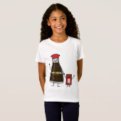 Soy Sauce Bottle Packet kind kindkruis Aziatische T-shirt (Voorkant volledig)