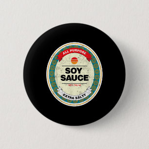 Soy Sauce Funny Halloween Costume Ronde Button 5,7 Cm