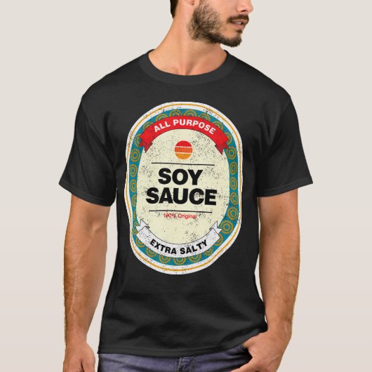 Soy Sauce Funny Halloween Costume T-shirt (Voorkant)