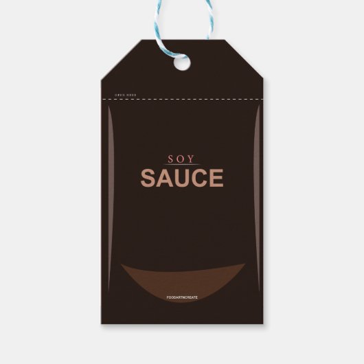 Soy Sauce Gift Label Cadeaulabel (Voorkant)
