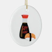 Soy Sauce Keramisch Ornament (Rechts)