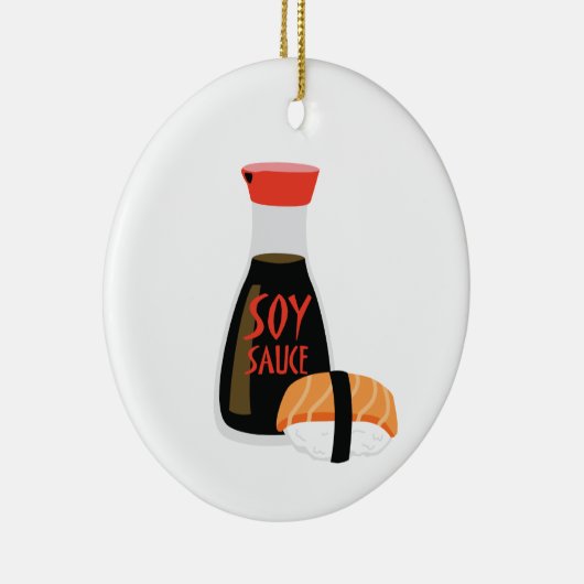 Soy Sauce Keramisch Ornament (Rechts)