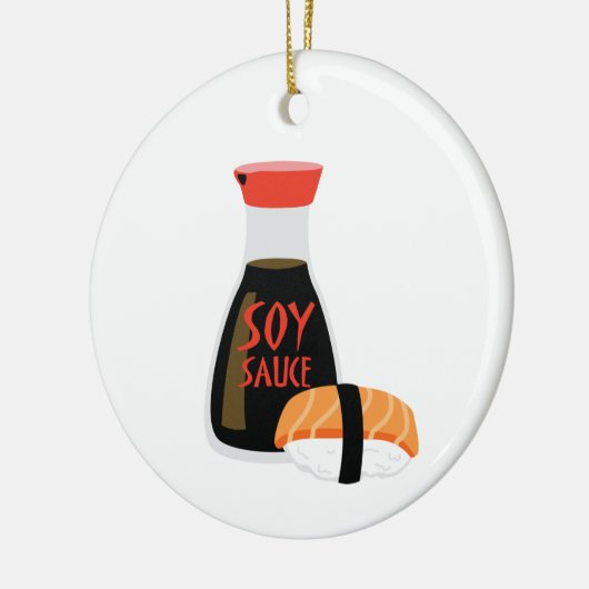 Soy Sauce Keramisch Ornament (Links)