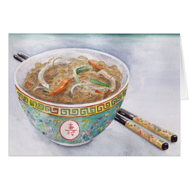 Soy Sauce Noodles Card (Voorkant Horizontaal)