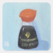 Soy Sauce Vierkante Sticker (Voorkant)