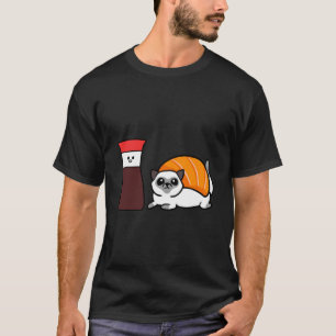 Soy Siamese Kat Sushi T-shirt