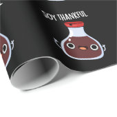 Soy Thankful Funny Soy Sauce Pun Dark BG Cadeaupapier (Rol Hoek)