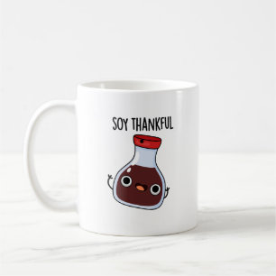 Soy Thankful Funny Soy Sauce Pun Koffiemok