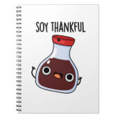 Soy Thankful Funny Soy Sauce Pun Notitieboek (Voorkant)