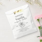 Soy was kaarslabel bloemen verpakking bedankzakje (Gezegeld)