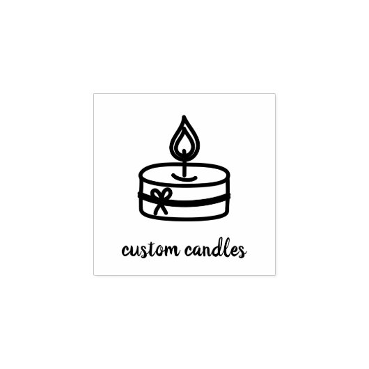 Soy Wax Business Candle Rubberstempel (Afrduk)