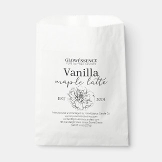 Soy Wax Candle Label Flower pack Bedankzakje