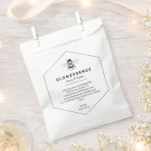 Soy Wax Label Honeycomb Bee Hexagon Bedankzakje (Geknipt)