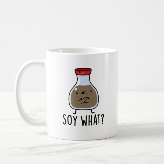 Soy What Funny Soy Sauce Pun Koffiemok (Links)
