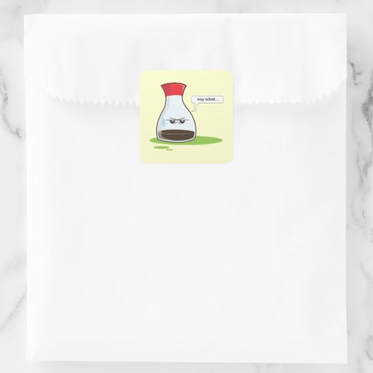 Soy What Vierkante Sticker (Tas)