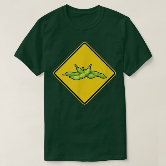 Soybean Warning Sign Farmer Funny Soybeans T-Shirt (Design voorkant)