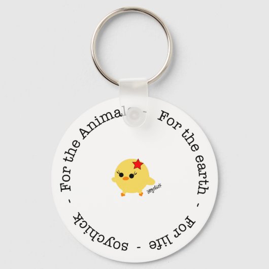 Soychick for Animals, Earth and Life Sleutelhanger (Voorkant)
