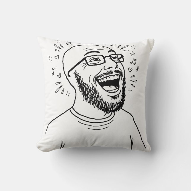 Soyjak Mood Wisselbare Kussen (Voorkant)