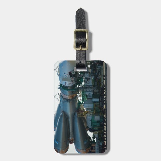 Soyuz naar de lancering bagagelabel (Voorkant verticaal)