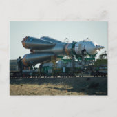 Soyuz naar de lancering briefkaart (Voorkant)