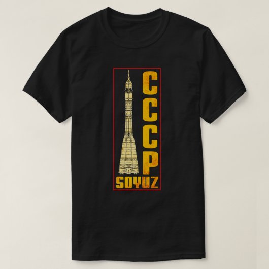 Soyuz Rocket Sovjet-Unie T-shirt (Design voorkant)