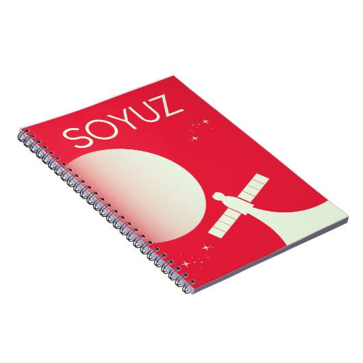 Soyuz ruimte kunstposter notitieboek (Rechterzijde)