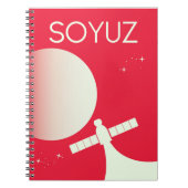 Soyuz ruimte kunstposter notitieboek (Voorkant)