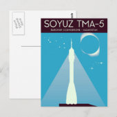 Soyuz TMA-5 Ruimtekunst Briefkaart (Voorkant / Achterkant)