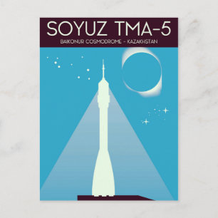 Soyuz TMA-5 Ruimtekunst Briefkaart