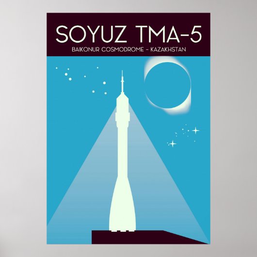 Soyuz TMA-5 Space Art Poster (Voorkant)
