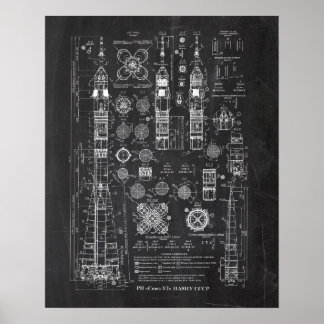 Soyuz-U2: Launch Vehicle Patent Poster