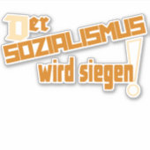 SOZIALISMUS DDR 1962 STICKER (Voorkant)