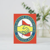 Sozialistische Einheitspartei Deutschlands Briefkaart (Staand voorkant)