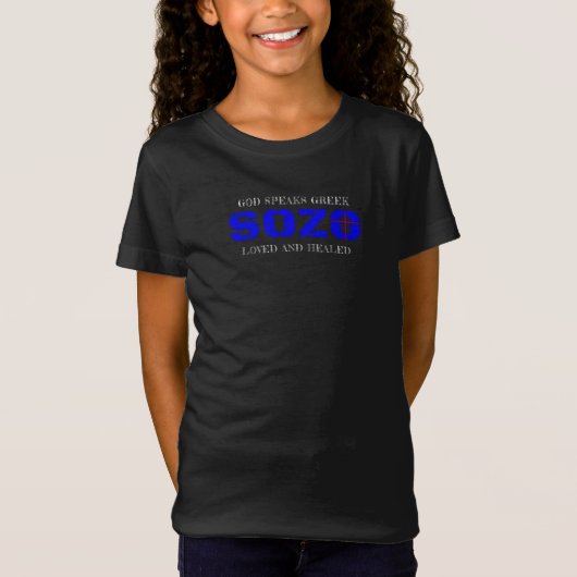 Sozo Love, God Speaks Greek T-Shirt (Voorkant)