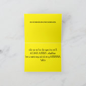 Sp107C - Eres mi rayo de sol - U bent mijn Zonneuw Bedankkaart (Binnen)