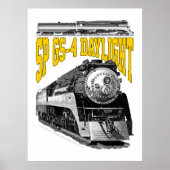 SP GS-4 Daglicht 4449 Stoomtreinlocomotief Poster (Voorkant)