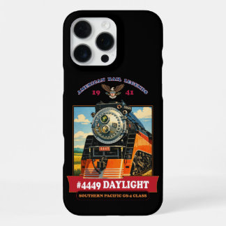 SP GS-4 Daglicht Stoomlocomotief Vintage Poster iPhone 16 Pro Max Hoesje