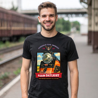 SP GS-4 Daglicht Stoomlocomotief Vintage Poster T-shirt
