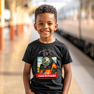 SP GS-4 Daglicht Stoomlocomotief Vintage Poster T-shirt