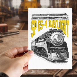 SP GS-4 Daylight 4449 Steam Train Locomotive Briefkaart