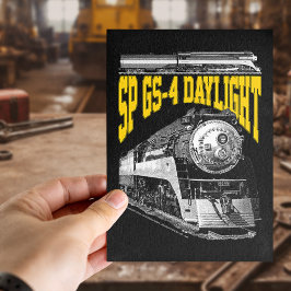 SP GS-4 Daylight Steam Locomotive. 4449 Train Briefkaart