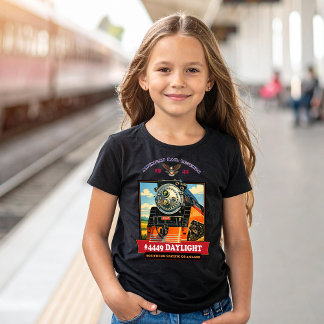 SP GS-4 Daylight Steam Locomotive Vintage Poster T-shirt