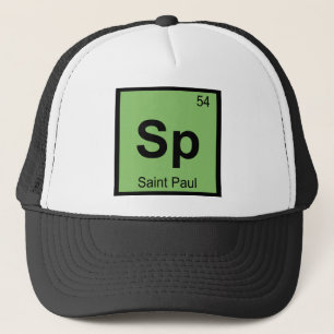 Sp - Saint Paul Minnesota Scheikunde Periodiek Sys Trucker Pet