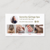 SPA 4 Foto sociale media QR-code Visitekaartje (Voorkant)