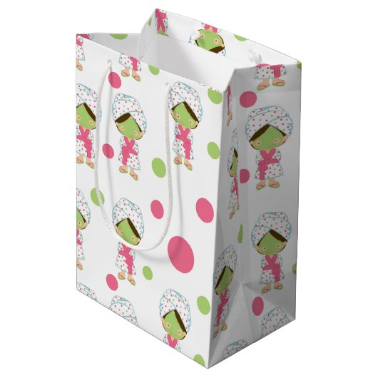 Spa a a Day Gift Bag Medium Cadeauzakje (Achterkant Gekanteld)