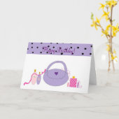 Spa Accessoires Verjaardag Kaart (Gele Bloem)